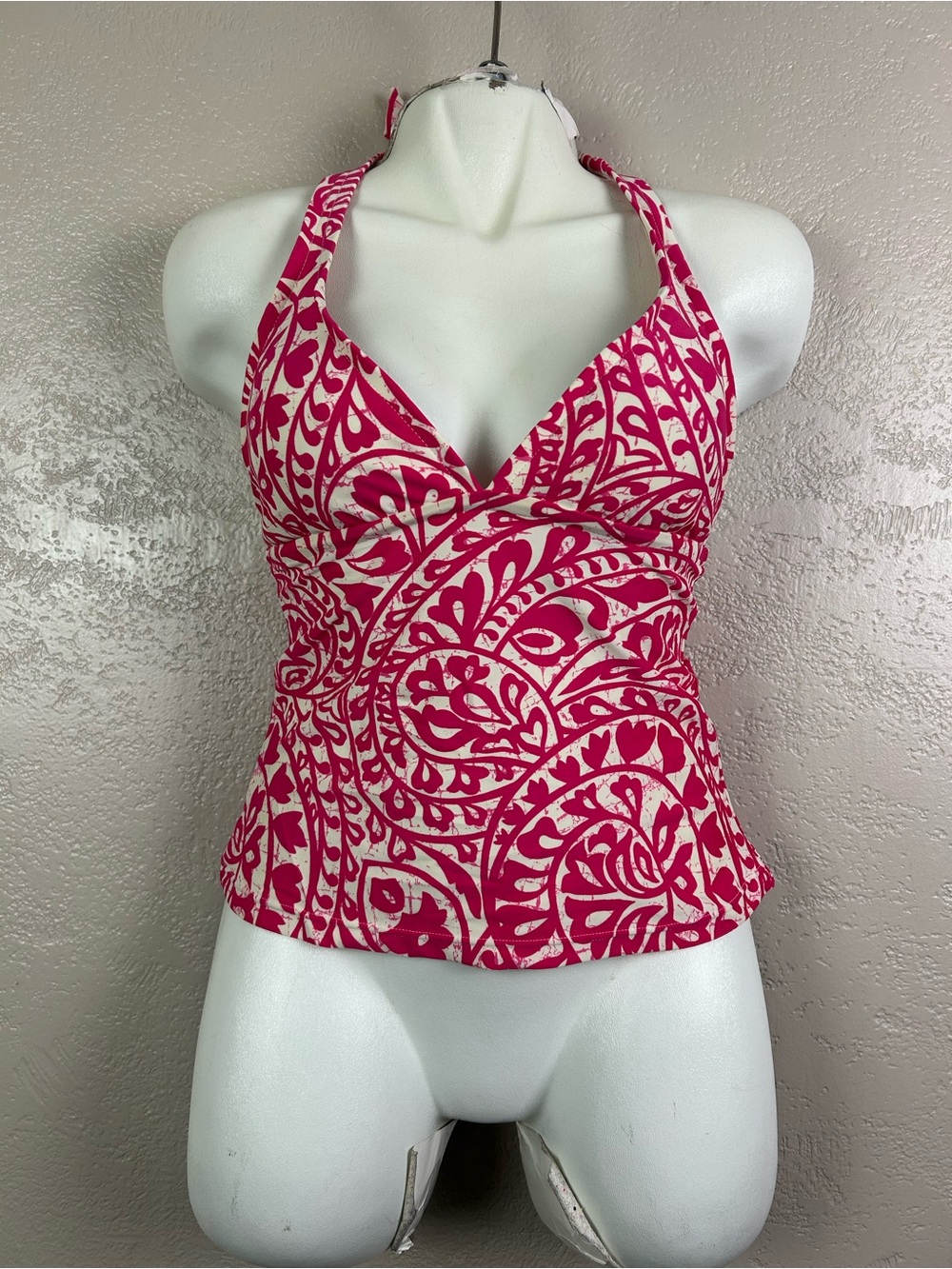 5 for $30 Fuchsia Print Halter Swim Camisole